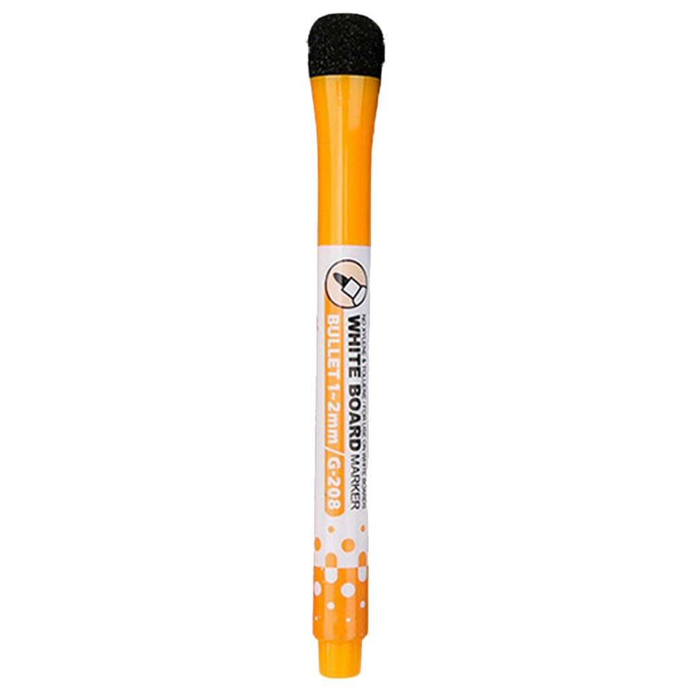 Brussel 1 Pc Magnetic Dry-Erase Markers Fine Point Whiteboard Pen Erasable White Board Writing Drawing Marker for Classroom Work, Calender Orange