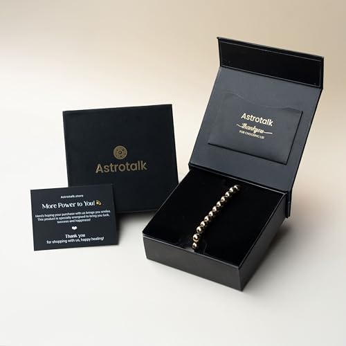 Image of Astrotalk Money Magnet Bracelet | Attracts Money, Fame & Good Luck | Grows Business | Certificate of Authenticity | Energized for 108 hrs by Top Astrologers | Unisex