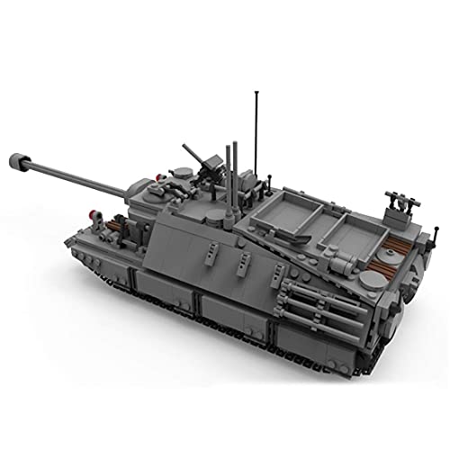YPZ Technik Panzer Bausteine, Sowjetischer Panzer KV-44 Modellbausatz Panzer, Militär Panzer Bausatz Klemmbausteine… – Bild 5