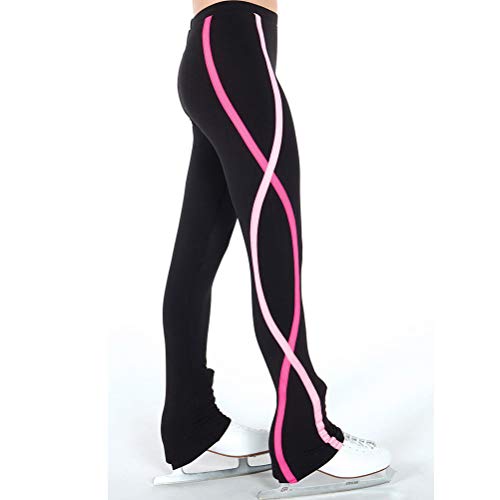 Patinage artistique pantalon extensible pour fille éliminant l'inconfort des mouvements bridés