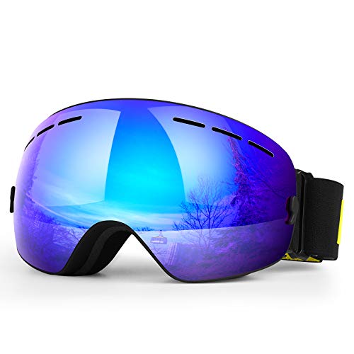 HONGDAK Ski Goggles Snow Snowboard Snowmobile Men Women Youth Kids Anti Fog Winter Sports Snowboarding Skiing Goggles