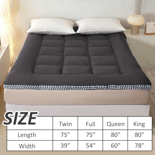 image for Reberyle Thick Mattress Topper Full Size - Non-Slip Mattress Pad Cover