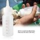 50cc Aufzuchtflasche Neugeborene Haustier Milch Feeder Milch Krankenpflege Pup Milch Fläschchen Nippel Reinigungsbürste Set für Kleine Hunde Welpen Katze Kleintiere