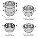 VINEYARD Deluxe Stainless Steel Steam Juicer & Roaster Set - Induction Friendly, Tempered Glass Lid, Cool-Touch Handles, 8 Quart Capacity