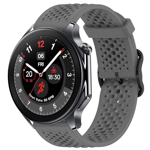 Correa silicona 22mm compatible OnePlus Watch 3 miniatura 1