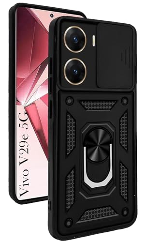 Image of AIBEX Back Cover for Vivo V29E 5G | D10 Tough Armor Case | Sliding Camera Shield | 360 Protection | Kickstand Ring Holder | Military-Grade Shockproof Bumper Case