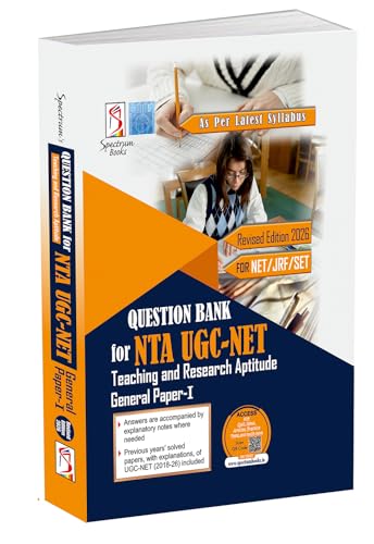 Image of Spectrum Question Bank for NTA UGC- NET Teaching and Research Aptitude , General paper-1 NET, JRF, SET Includes Previous Years' Solved Papers ... explanation of UGC-NET , Revised Edition 2026