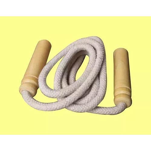 Vibco Cotton Unisex Fitness Jumping Skipping Rope with Wooden Handle for Weight Loss, Gym Training,Exercise & Workout (B07P8F8T5Z) Amazon Price History, Amazon Price Tracker