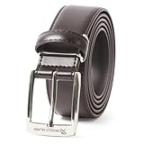 [Arnold Palmer] [アーノルドパーマー] ベルト メンズ 牛革 レザー 革 カジュアル ピン バックル 角型ピン ブランド ロゴ 刻印 35mm 110cm ダークブラウン F