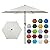 Blissun 7.5 ft Patio Umbrella, Yard Umbrella Push Button Tilt Crank (Cream White)