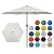Blissun 7.5 ft Patio Umbrella, Yard Umbrella Push Button Tilt Crank (Cream White)