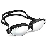 vetoky Schwimmbrille, Verspiegelte Schwimmbrillen UV Schutz kein Auslaufen für Erwachsene Herren Damen und Kinder