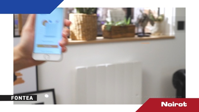 Radiateur électrique Noirot Fontéa Vertical – Inertie Fonte, 1000W, Connectable, Fabriqué En France (Anthracite)