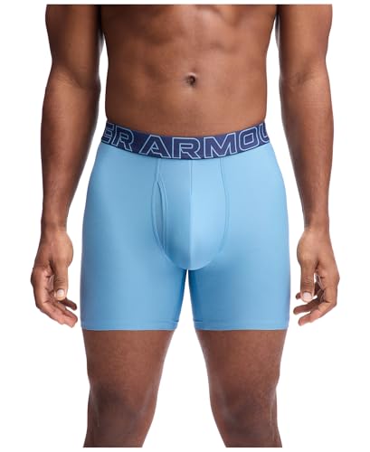 Image of Under Armour mens Multi-pack Performance Tech Boxerjock Brief, 6 inch Inseam, All-day Comfort & Soft