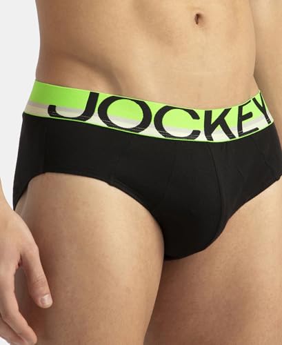 Image of Jockey FP01 Men Super Combed Cotton Solid Brief with Ultrasoft Waistband