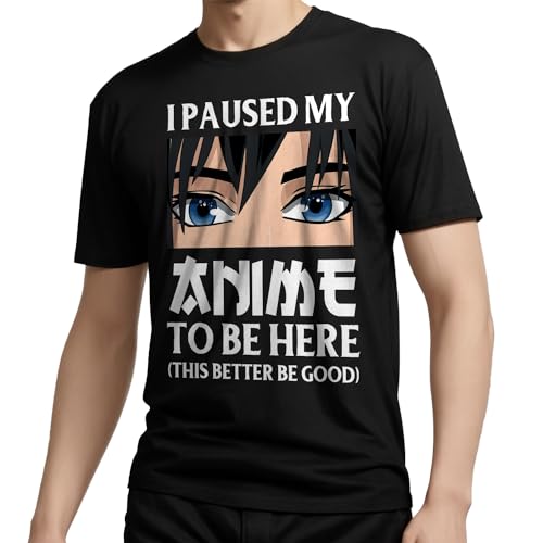 Anime T Shirt for Men Teen Boys-Classic Short Sleeve Casual T-Shirt