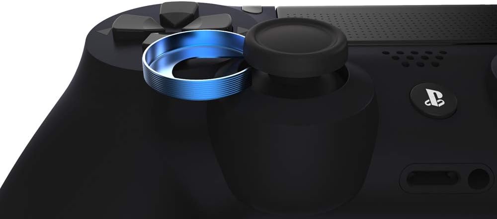 Aluminium Analogue Thumb Grips for Official PS4 Controllers (Blue)