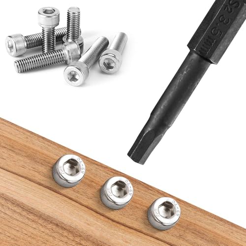 Image of H9 11-Piece Allen Key Wrench Drill Bit Set | SAE & Metric Sizes | 75mm Long Hex Bits | S2 Steel Magnetic Screwdriver Bit Set with 1 /4 inch Quick Release Hex Shank for Power Drill, Hand Tools & DIY Repair