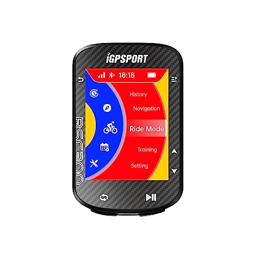 iGPSPORT BSC300T Ciclocomputador Pantalla Táctil Color 2,4'' GPS Bicicleta Computadora Navegación Mapas Compatible 130 Datos Compatibles de E-Bike & Di2, IPX7, Tipo-C (BSC300)