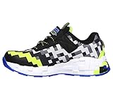 Skechers boys Mega-craft Sneaker, Black/Blue/Lime, 1 Little Kid US