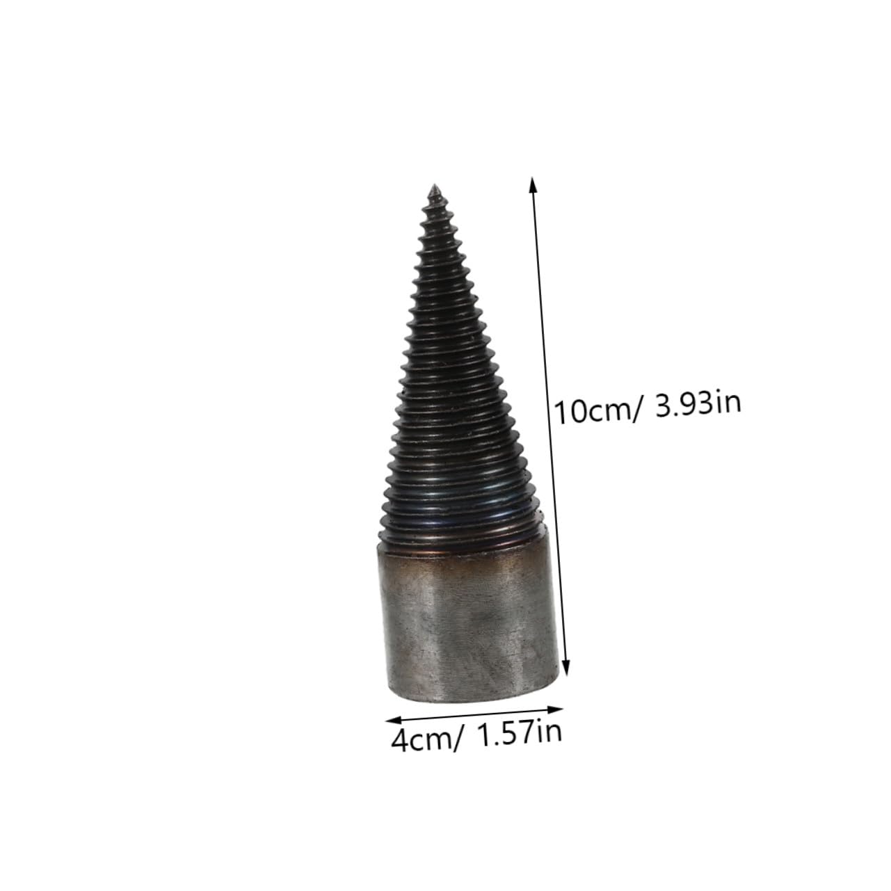 Punta per Spaccalegna in Acciaio ad Alto Carbonio 42mm per Trapano, Utensile Pesante per Spaccare Legna Funzionamento Semplice ed Uso Facile per Splitting Legna da Ardere