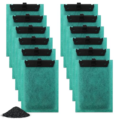 KXVXXV Cartouches filtrantes pour Tetra Filtre Lot de 12 Cartouches filtrantes de Rechange Compatibles pour Tetra EasyCrystal 250/300 filtres pour Repto...