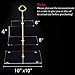 Jusalpha 3 Tier Acrylic Square Cupcake Stand, Dessert Display Tower (Gold Version 2, 1) 3SG-V2