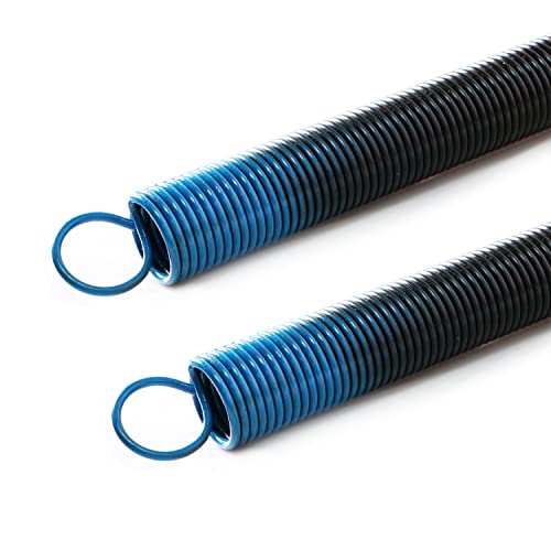 Aopin 1 par de resortes de repuesto para puerta de garaje, resorte elástico resistente, negro, 90 libras Cover