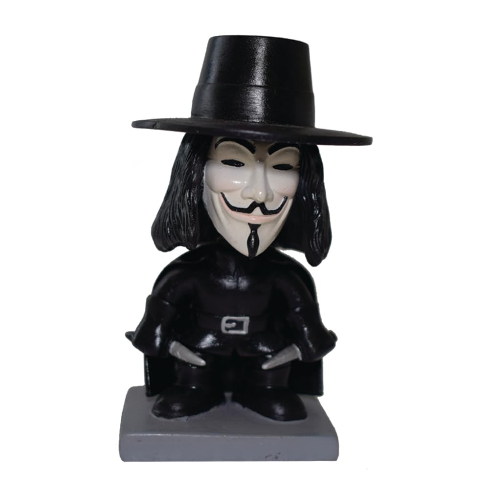 Vendetta Bobblehead Figurine, Cute Looking, 12 cm Tall, Perfect for Desk, Home, Office and car,for 15+ Years Age.