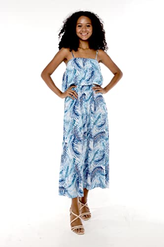 Image of Hawaii Hangover Family Matching Hawaiian Clothes, Simply Blue Leaves | Family matching Hawaiian outfits, Simply Blue Leaves, lightweight rayon, machine washable, tropical leaf print, luaus
