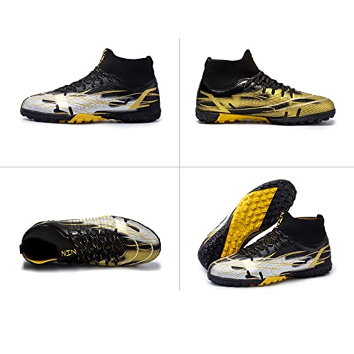 Chuteiras de Futebol Juvenil,Profissional Topo Alto Amarrado TF Chuteiras de Futebol de Relva Homens