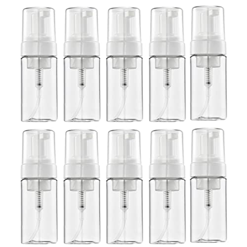 ULTECHNOVO 10Piezas Maquillaje Transparentes Vacías y Recargables para Cosméticos y Uso Diario