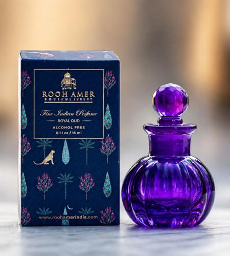 Image of Royal Oud Attar - Premium Alcohol-Free Unisex Perfume | Long-Lasting Indian Oud Fragrances for Mens & Womens | Daily Use Luxury Scent | 15ml Travel-Size Perfume Oil