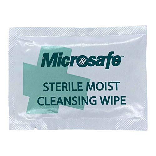 40x Wundreinigungstuch Hautreinigungstuch (13cm x 18cm) Microsafe steril Wundreiniger Wundreinigungstuecher