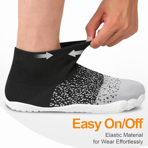 Image of Barefoot Socks Shoes for Women Men | Wide Toe Box, Zero Drop Feel, Slip-On Sock Fit, Durable Rubber Sole, Removable Insole, for Gym, Beach, Travel, Outdoors