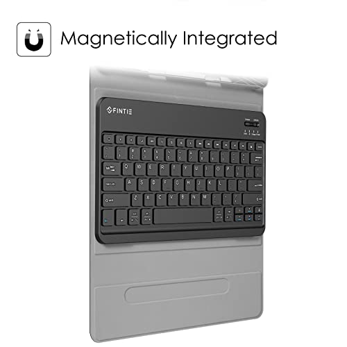 Fintie Keyboard Case For Samsung Galaxy Tab S8 Plus 2022/S7 Fe 2021/S7 Plus 2020 12.4 Inch With S Pen Holder, Slim Stand Cover Detachable Wireless Bluetooth Keyboard, Black #TOP2