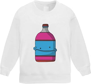 Azeeda 'Smiling Bottle' Kid's Sweatshirt/Jumper (5-6 Years) (KW00105872)