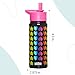 Wildkin Kids 18oz Stainless Steel Water Bottle – BPA-Free, Leakproof, Insulated, Easy-Clean - Rainbow Hearts