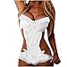 WANGTIANXUE Damen Unterwäsche Dessous Sexy Body Babydolls V-Ausschnitt Spitze Unterwäsche Erotik Reizwäsche Lingerie Babydoll Erotischeskostüm mit Sinnlichem Plüsch