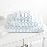 Pine Cone Hill Ceylon Sky Towel, Bath Sheet, White Solid Pattern
