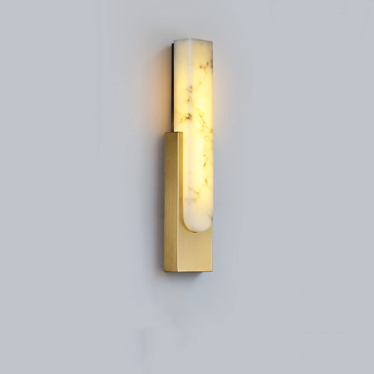 HYJAUSXB LED Wall Lamp 12W, Modern Dimmable Indoor Lighting for Bedroom and Living Room, Marble Design, Adjustable 3000K/4500K/6000K