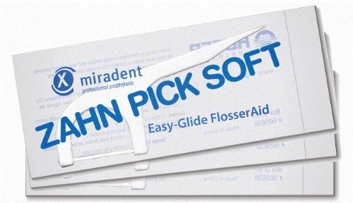 Zahn Pick Soft: Professional-Grade Indvidually Wrapped Flossers in dispenser box great for homes and businesses (5 packs of 60)