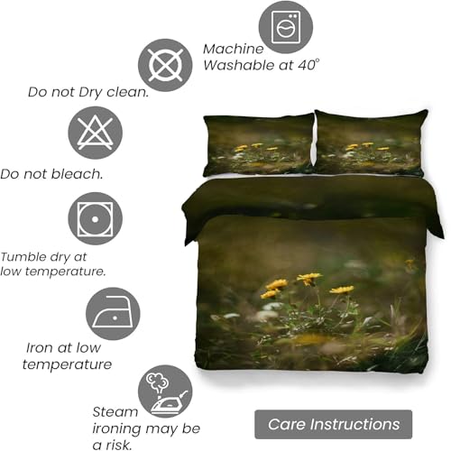Housse de couette 200x200 avec fermeture éclair invisible et robuste