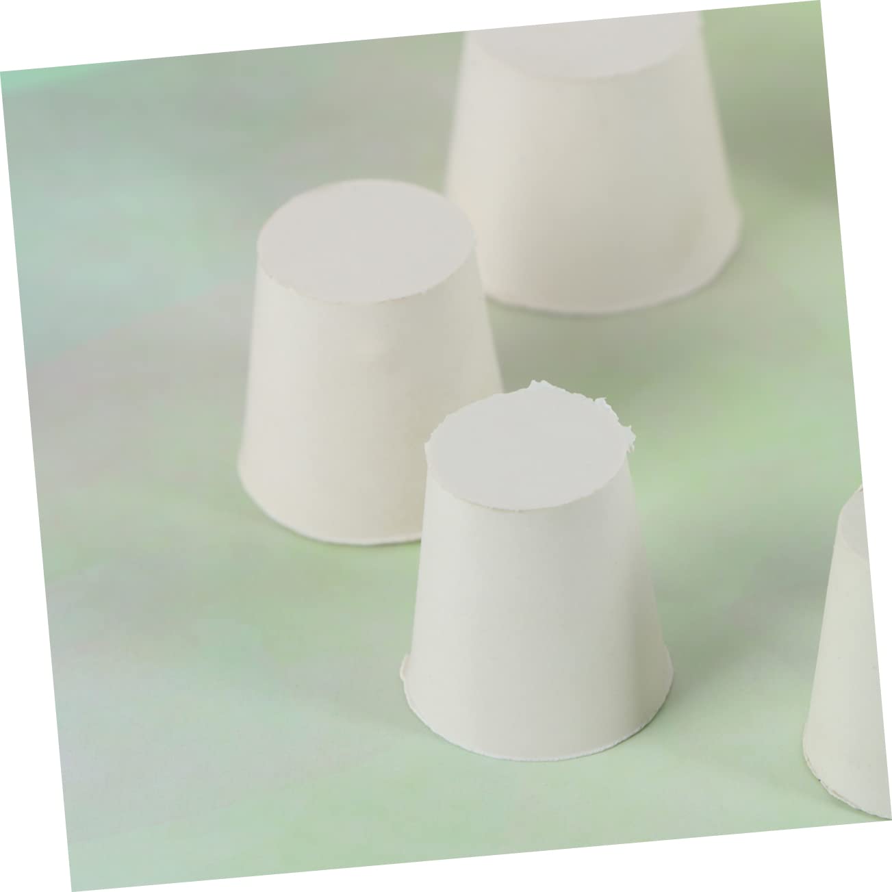 KICHOUSE Multi-Purpose Sealing Plugs 16pcs White Rubber Plugs for Bottle Tube Sealings