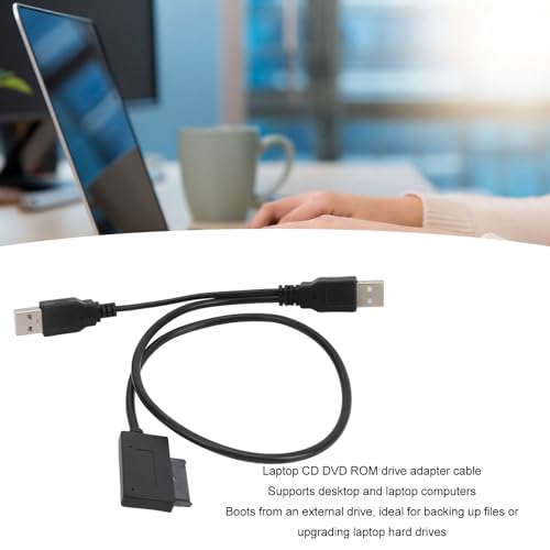 ciciglow cable adaptador USB 2.0 a SATA 13Pin Slimline miniatura 5