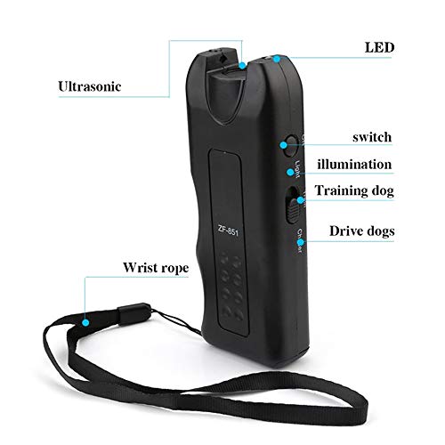KKmoon Anti Barking Stop Bark Pet Cães Dispositivo de Treinamento Portátil Handheld LED Ultrasonic D