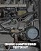 SIXIWANZI Compression Tester, Professional Engine Compression Tester Kit for Universal Automotive Cars and Motorcycles 8PCS
