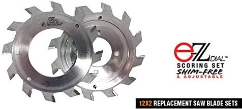Amana Tool - REZ120 EZ Dial Adustable Scoring Set - Shim Free 120mm Dia x 24T, Replacement