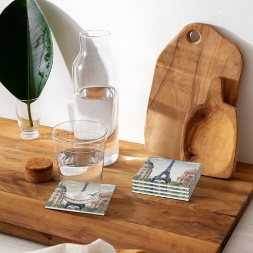Dessous de verre pour types de tasses Paris absorbant - 8