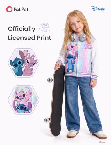 Image of Disney Girl & Boy Varsity Bomber Jacket Fall Sweatshirt Toddler to Big Kid